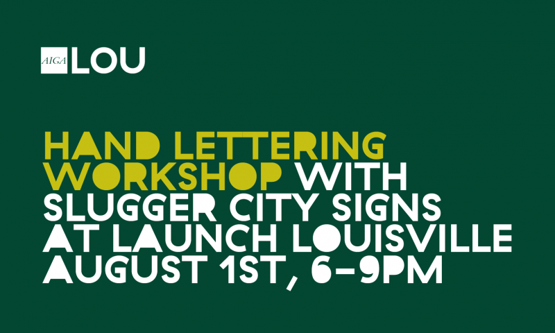 Hand Lettering Workshop – Intro to Sign Painting | AIGA Louisville